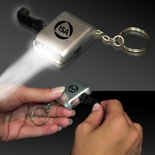 Everlasting Flashlight Light Up LED Glow Keychain