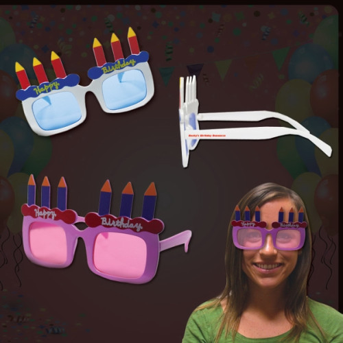 Happy Birthday Sunglasses in Assorted Colors