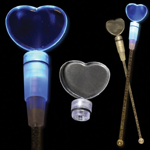 Blue 9" Light Up Cocktail Stirrer