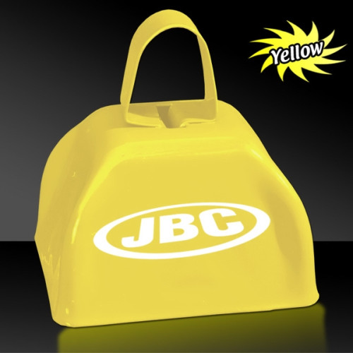 Yellow 3" Metal Cowbell