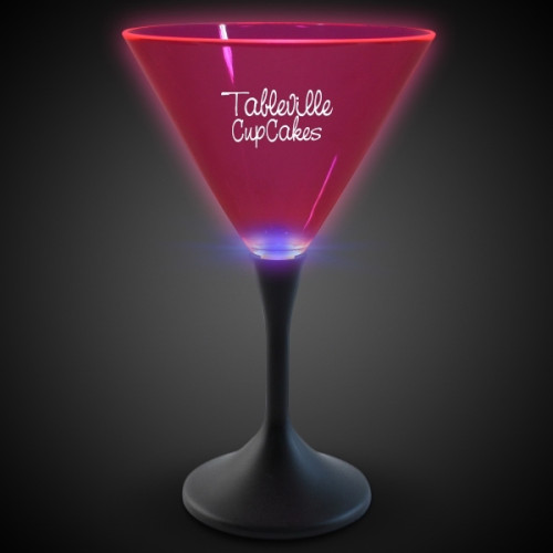 Neon LED Martini Glasses