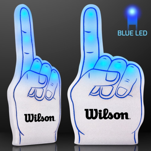 Light Up Blue #1 Foam Finger