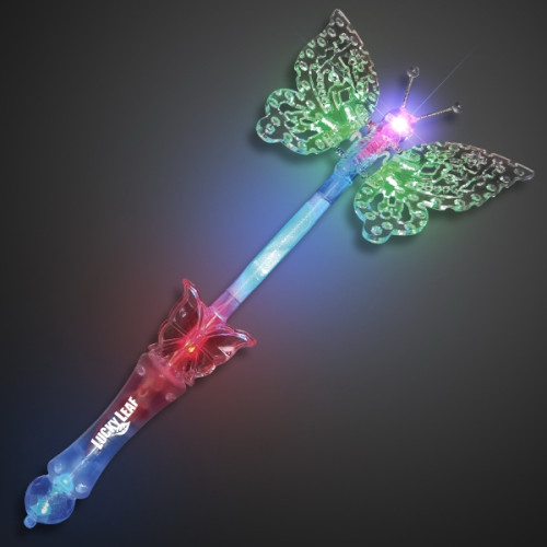 Light-up butterfly wand