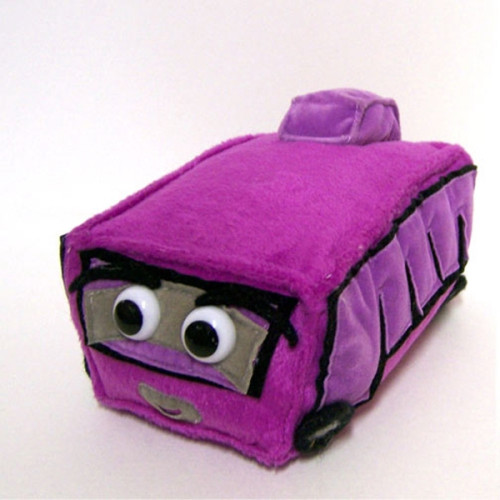 6" Custom Purple Bus