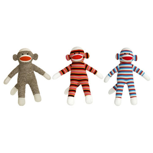 12" Sock Monkey Assortment