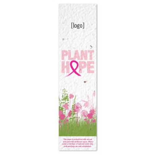 Fully Plantable Bookmark: 4 Breast Cancer Awareness Designs