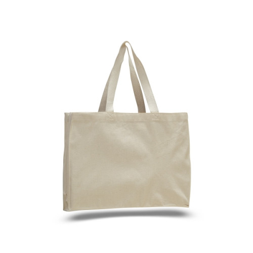 Canvas Tote 15" x 12" with 4" Gusset Bag