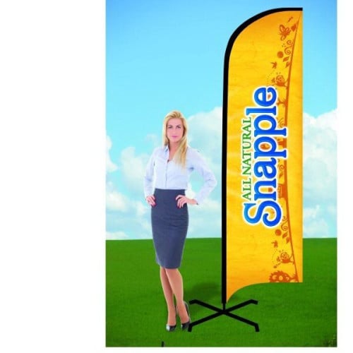 8ft Banner Flag with X Stand-Double