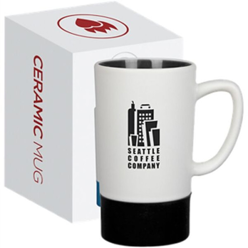 16 oz  Ceramic Mug with Silicone Accent