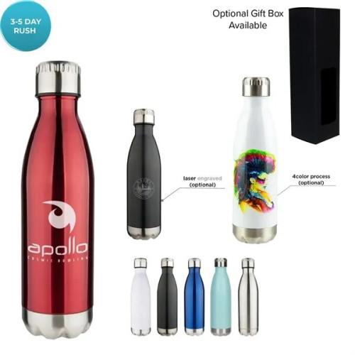 17 oz Apollo Double Wall Stainless Vacuum Bottle