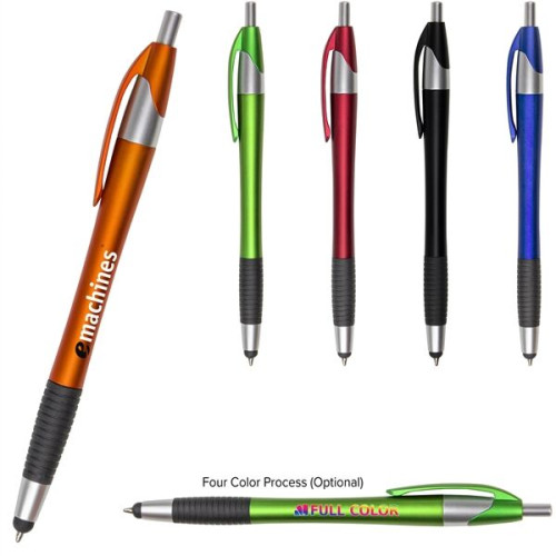 Stylus Pen w/Gripper Blue Ink