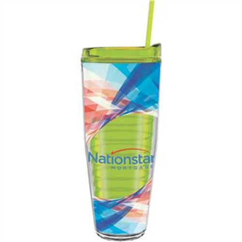 26 oz Made In The USA Tumbler w/ Lid  Straw