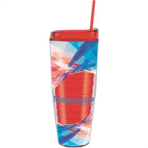 26 oz Made In The USA Tumbler w/ Lid  Straw