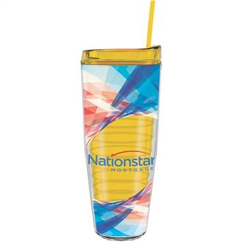26 oz Made In The USA Tumbler w/ Lid  Straw