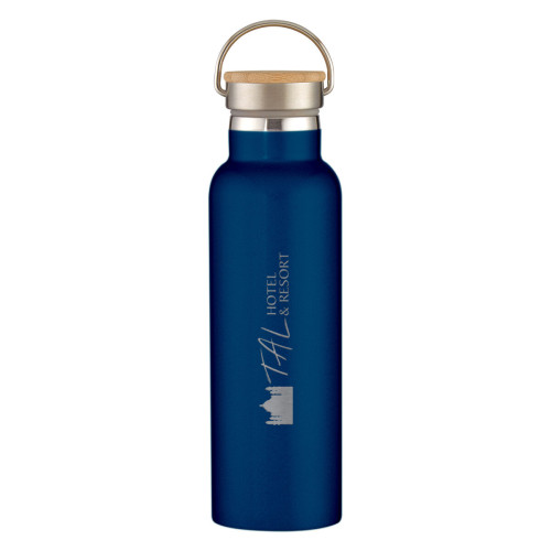 21 Oz. Tipton Recycled Stainless Steel Bottle With Bamboo Lid