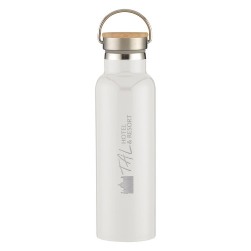 21 Oz. Tipton Recycled Stainless Steel Bottle With Bamboo Lid