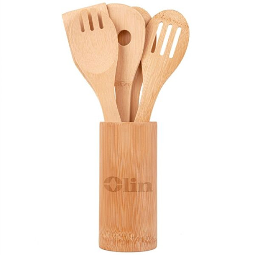 5-Piece Bamboo Kitchen Utensil Set