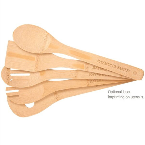 5-Piece Bamboo Kitchen Utensil Set