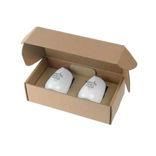 Stainless Steel Stemless Wine Glass Gift Box Set