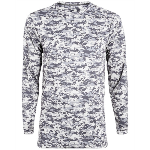 Augusta Sportswear Adult Digi Camo Wicking Long-Sleeve T-...