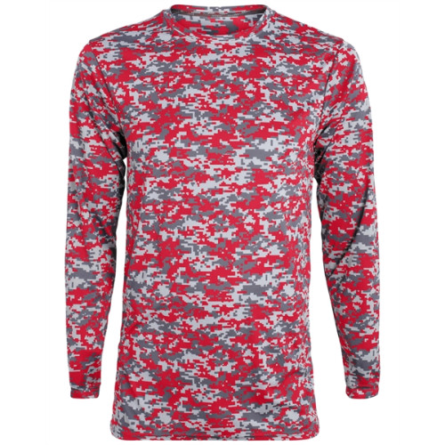 Augusta Sportswear Adult Digi Camo Wicking Long-Sleeve T-...
