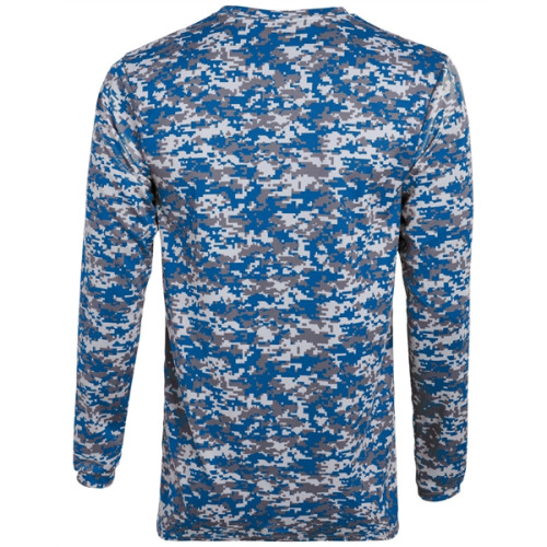 Augusta Sportswear Adult Digi Camo Wicking Long-Sleeve T-...