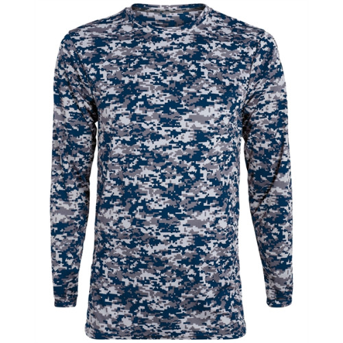 Augusta Sportswear Adult Digi Camo Wicking Long-Sleeve T-...