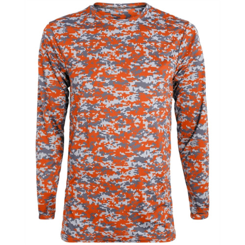 Augusta Sportswear Adult Digi Camo Wicking Long-Sleeve T-...