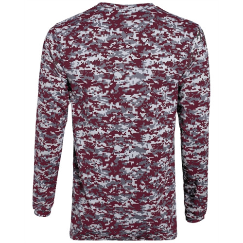 Augusta Sportswear Adult Digi Camo Wicking Long-Sleeve T-...