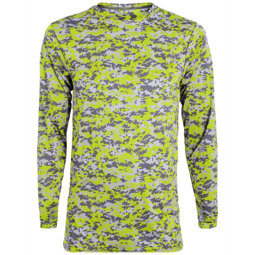 Augusta Sportswear Adult Digi Camo Wicking Long-Sleeve T-...