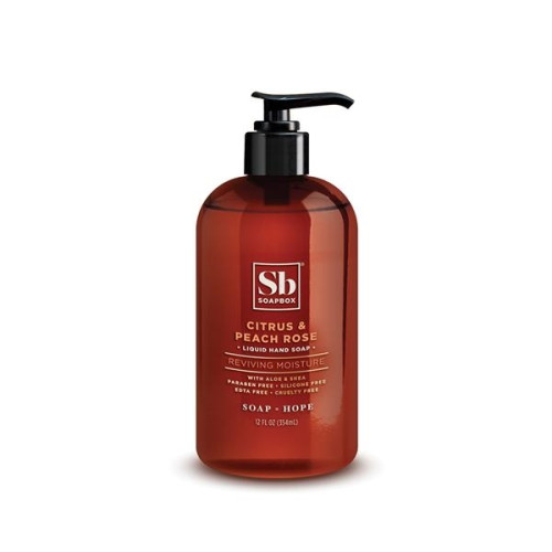 Soapbox® Citrus & Peach Rose Liquid Hand Soap