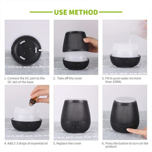 100ML Aroma Diffuser And Humidifier With 7 Color Light