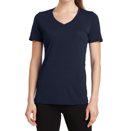Port & Company® Ladies' Performance Blend V-Neck Tee