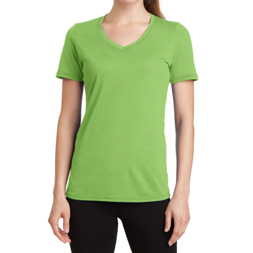 Port & Company® Ladies' Performance Blend V-Neck Tee