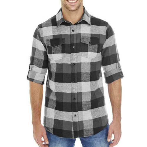 Burnside Men's Plaid Flannel Shirt