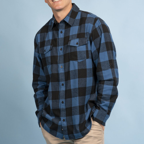 Burnside Men's Plaid Flannel Shirt