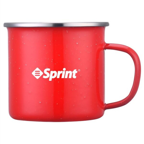 Imari 16OZ Speckled Enamel Mug With Stainless Steel Rim