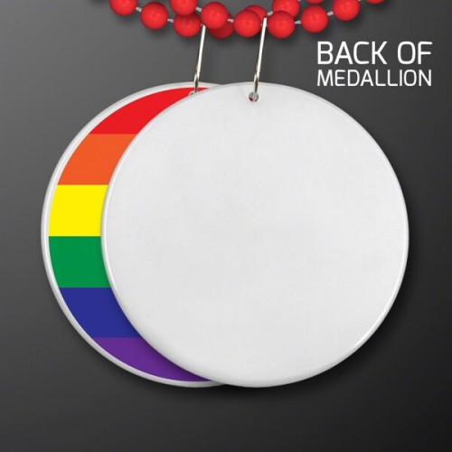 Rainbow Flag Circle Medallion