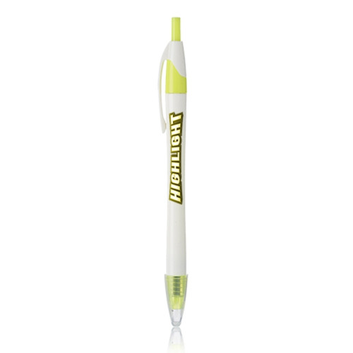Plastic Retractable Dry Gel Highlighter Pen