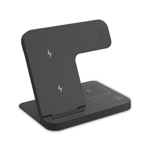 3-in-1 Foldable 15W Fast Wireless Charging Stand for Cell Ph