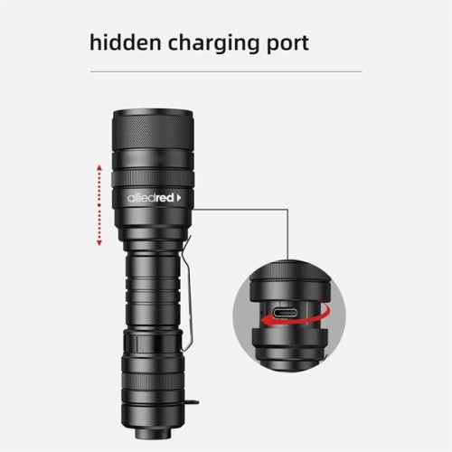 LED 1000 Lumens Zoom Flashlight Extremely Bright