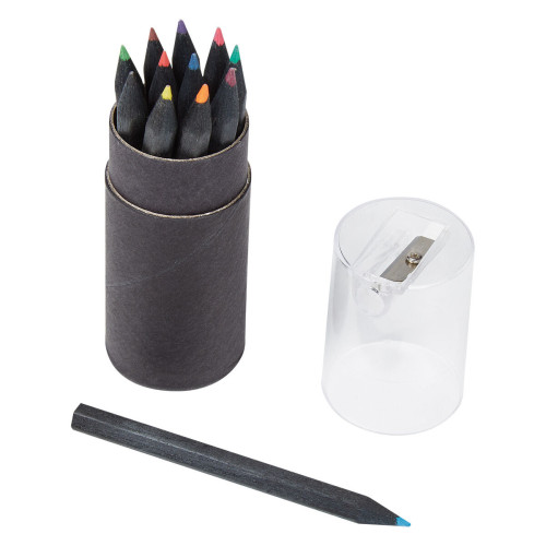 Blackwood 12-Piece Colored Pencil Set In Tube With Sharpener