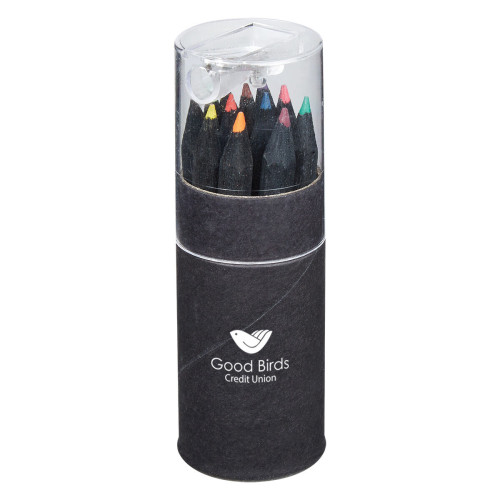 Blackwood 12-Piece Colored Pencil Set In Tube With Sharpener