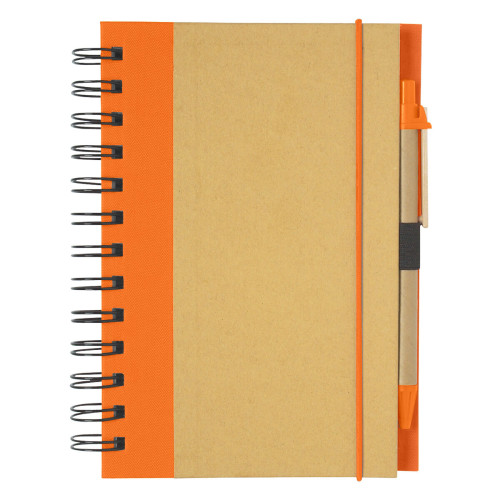 ECO-INSPIRED SPIRAL NOTEBOOK & PEN