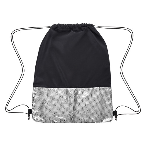 Flip Sequin Drawstring Bag
