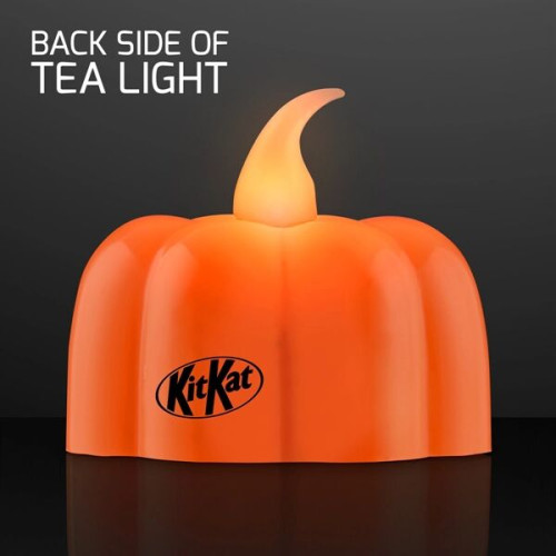 Pumpkin Lights LED Tea Candles