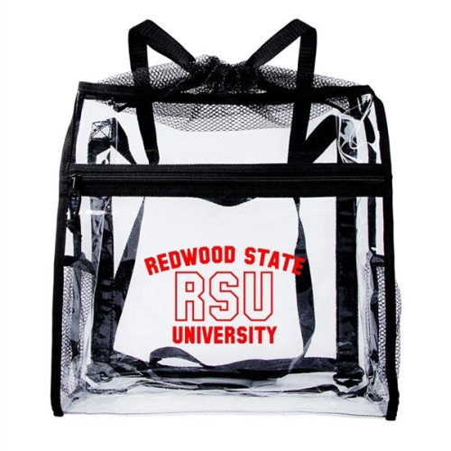 Ramsey Clear Drawstring Backpack