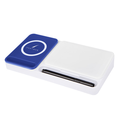 Desk Organizer With Wireless Charger & Dry Erase Board