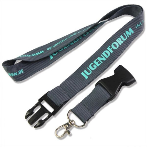 Custom 3/4" Polyester Lanyards w/ Detachable Buckle Release
