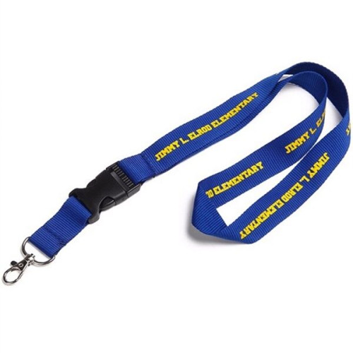 Custom 3/4" Polyester Lanyards w/ Detachable Buckle Release